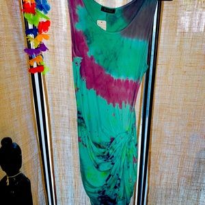 Tye dye multi colored dress